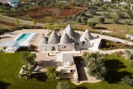 Trulli Petralux in Valle d'Itria, Maison de vacances Vallée d'Itria piscine - Photo 36