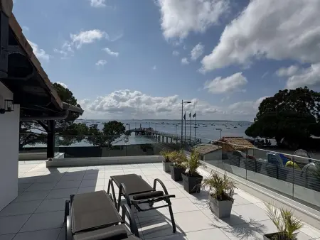 Villa 12 pers avec piscine chauffée et vue exceptionnelle, première ligne Bassin d'Arcachon - Photo 17