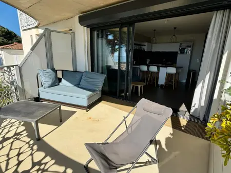 Appartement neuf en bord de mer pour 6 pers, balcon, piscine, jacuzzi, parking, animaux admis - Photo 22