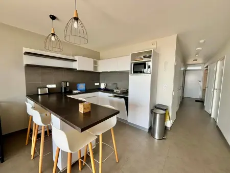 Appartement 2-6 pers, 2 ch, balcon, piscine, accès plage, parking - Photo 12
