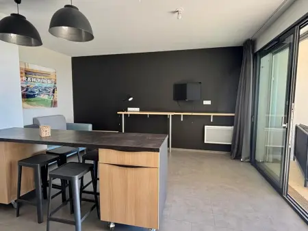 Appartement PMR 4 pers, plage, piscine chauffée, parking, animaux admis - Photo 11