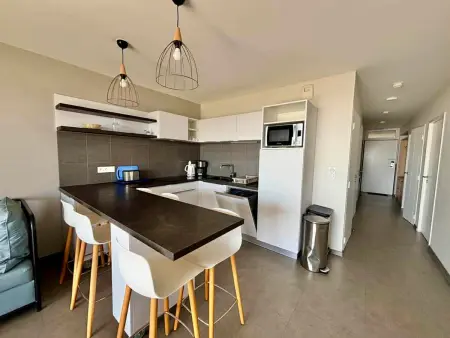 Appartement 2 chambres, balcon, piscine chauffée, accès plage, animaux admis, parking - Photo 12