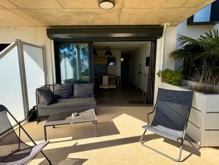 Appartement 2 ch, accès plage direct, rez-de-jardin, piscine, animaux OK - Photo 19
