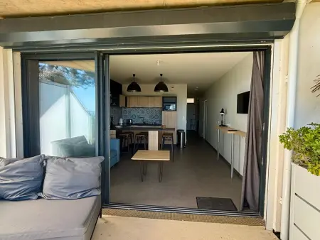 Appartement 2 ch, accès plage direct, rez-de-jardin, piscine, animaux OK - Photo 21