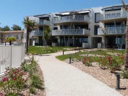 Appartement 2 ch, accès plage direct, rez-de-jardin, piscine, animaux OK - Photo 26