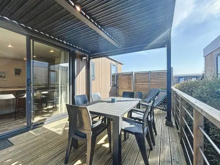 Mobil-home confort 6 pers, 3 ch, pisc chauffée, à 200m plage Jullouville - Photo 12