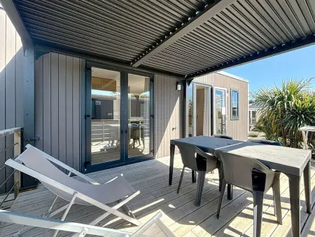 Mobil-home 4* Grand Confort, 200m plage, piscine, fitness, parking, ménage inclus, Wi-Fi gratuit - Photo 11