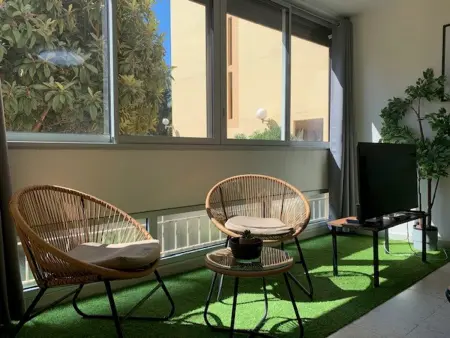 Charmant appartement proche des Thermes à Balaruc-les-Bains, animaux admis, climatisé - Photo 5