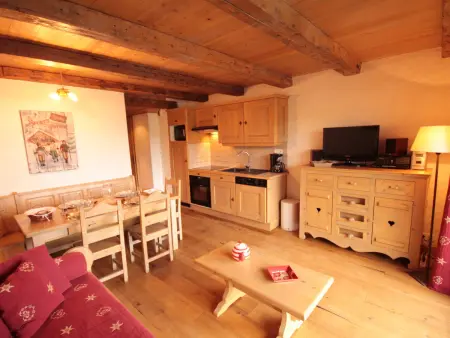 Appartement confortable aux Saisies - 4/6 pers, 38m², sud, balcon - Photo 6