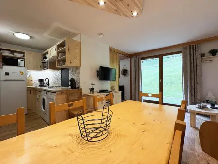 Les Orres 1800 - Grand appart 3 pièces, 8 pers, piscine chauffée, sauna - Photo 2
